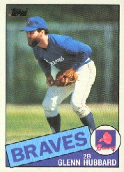 1985 Topps Baseball Cards      195     Glenn Hubbard